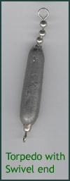 Torpedo weight with swivel